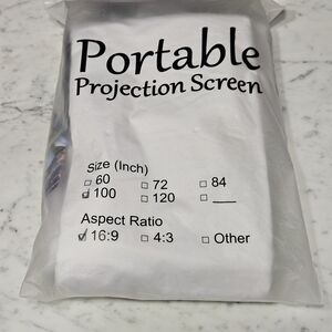 adidas Portable Projection Screen - White